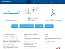 Tablet Screenshot of oostwestwelzijn.com